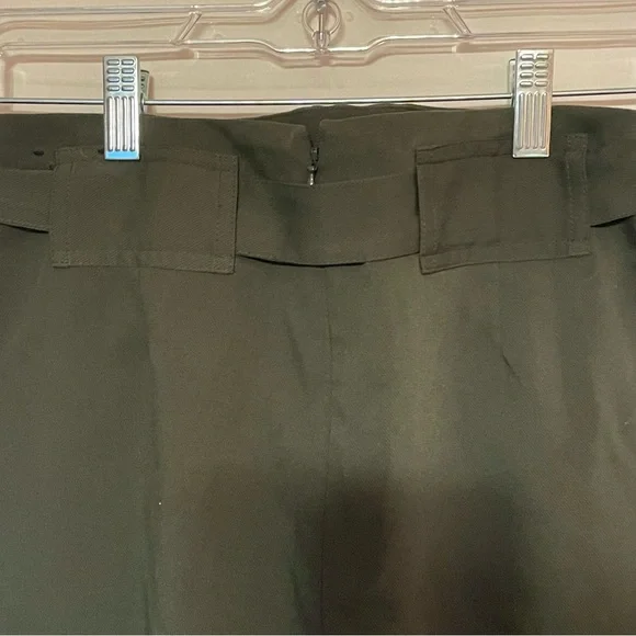 Banana Republic Factory Tie Front Pencil Skirt 2P #258 Green - Picture 4 of 8